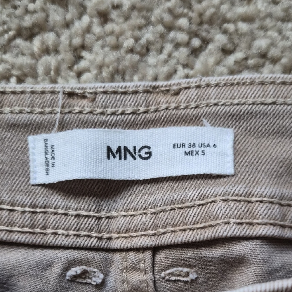 Mango Women's Cropped Tan Jeans - Picture 3 of 7